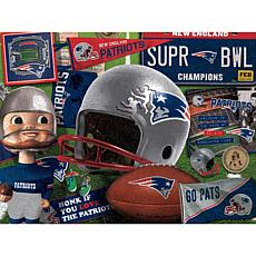 Officially Licensed NFL Wooden Retro Series Puzzle - New England