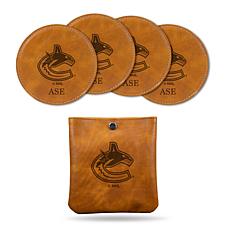 Officially Licensed NHL Engraved 4-Pack Coaster - Vancouver Canucks