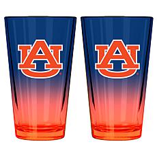 Officially Licensed Team Ombre Pint Glasses - 2-pack, 16oz Auburn