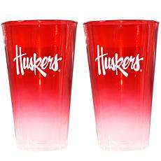 Officially Licensed Team Ombre Pint Glasses - 2-pack, 16oz