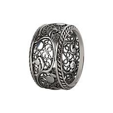 Ottoman Silver Filigree Eternal Design Band Ring