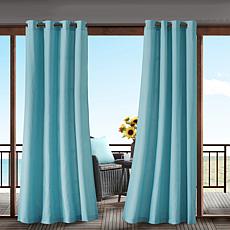 Pacifica Scotchgard Single Window Panel -Aqua/54" x 84"