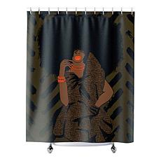 Pardon My Fro Goddess 71" x 71" Polyester Shower Curtain