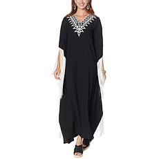 Patricia Altschul Embroidered Fringe Caftan