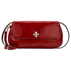 Patricia Nash Aritzo Leather Cosmetic Bag with Wristlet Strap - Red