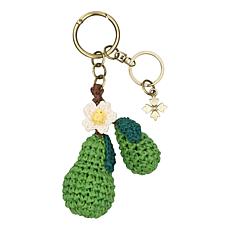 Patricia Nash Crochet Raffia Lemon Bag Charm