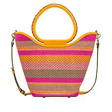 Patricia Nash Gia Woven Straw Crossbody Bag