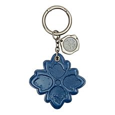 Patricia Nash Grape Leaf Floret Leather Key Fob