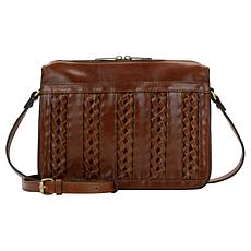 Patricia Nash Nazaire Leather Top Zipper Crossbody