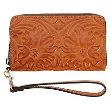 Patricia Nash Ragusa Leather Carryall Wallet with RFID Technology