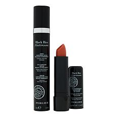 Perlier Black Rice Eye Serum and Lip Balm Set