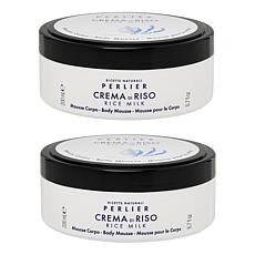 Perlier Rice Milk Body Mousse 2-pack