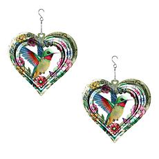 Plow and Hearth Illusion Metal Spinners Set of 2