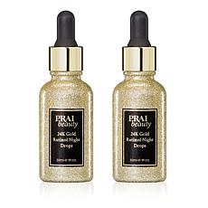 PRAI Beauty 2-pack 1 oz. 24K Gold Retinol Night Drops