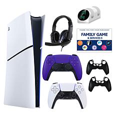 PS5 Slim Digital Console with Extra DualSense, Accessories & Voucher