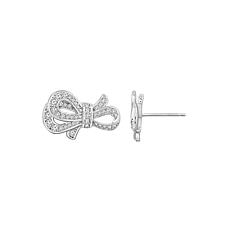 Radiance by Absolute™ 1.45ctw Simulated Diamond Bow Stud Earrings