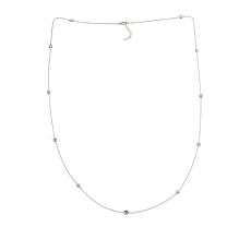 Radiance by Absolute™ 32" Cubic Zirconia Bezel-Set Station Necklace