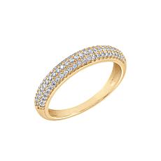 Radiance by Absolute™ .69ctw Pavé Dome Stack Ring