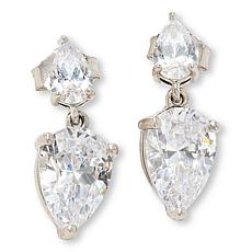 Radiance by Absolute™ 7.88ctw Simulated Diamond Pear Drop Earrings
