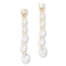 Radiance by Absolute™ 8.25ctw 6-Stone Floating Drop Earrings