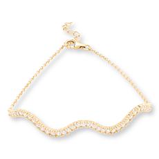Radiance by Absolute™ Goldtone Wave Tennis Bracelet