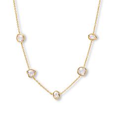 Radiance by Absolute™ Mixed Cut Double Briolette Station Necklace