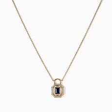 Radiance by Absolute™ Simulated Gemstone Padlock Drop Chain Necklace