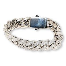 Radiance by Absolute™ Stainless Steel Cuban Linked Bracelet