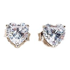 Radiance by Absolute™ Sterling Silver 7mm Heart Stud Earrings