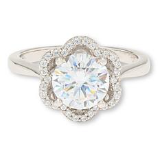 Radiance by Absolute™ Sterling Silver Blossom Halo Ring