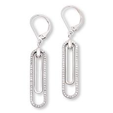 Radiance by Absolute™ x Katharine McPhee Pavé Paperclip Drop Earrings