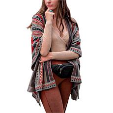Raj Isi Retro Ruana - Grey