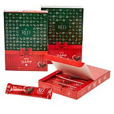 RED Chocolate 24ct Dark Chocolate Bars w/Gift Boxes- Ships in November
