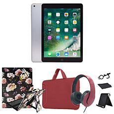 Refurbished 2018 Apple iPad 9.7" 32GB Wifi, Keyboard Case, Accessories