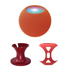 Refurbished Apple HomePod mini with Stand and Silicone Skin