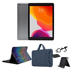 Refurbished Late 2019 Apple iPad 10.2" 32GB Wifi Bundle w/Case & Stand