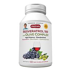 Resveratrol-100 with Olive Complex - 360 Capsules