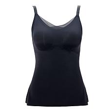 Rhonda Shear Invisible Edge Mesh Back Tank