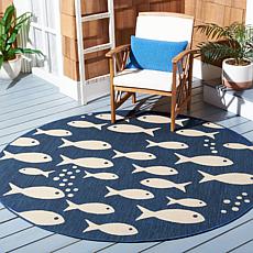 Safavieh Courtyard Dory 6'-7" X 6'-7" Round Rug