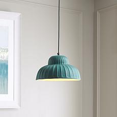 Safavieh Destryn 13" Green Pendant Light