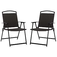 Safavieh Dory Folding Chair 2-Pack, 25" x 22.8" x 35.8"