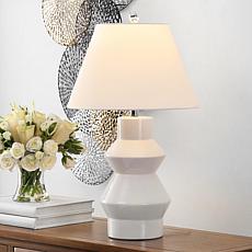 Safavieh Larcia White Ceramic Table Lamp 25.5"