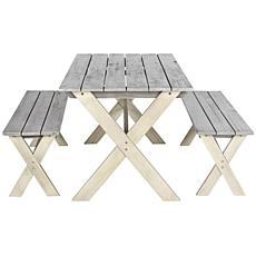 Safavieh Marina 3-piece Picnic Table Set