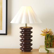 Safavieh Renata 23" Walnut Wood Table Lamp
