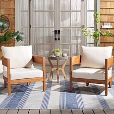 Safavieh Theo Chair 2-Piece Outdoor Set