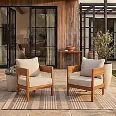 Safavieh Theo Chair 2-Piece Outdoor Set