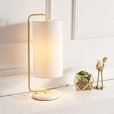 Safavieh Troilus Gold and White Table Lamp 20"