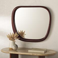 Safavieh Zita 30" Walnut Pinewood Mirror