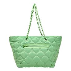 Samantha Brown Quilted Tote Handbag
