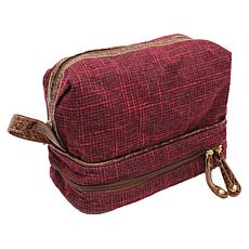 Samantha Brown Vintage Tweed Drop Bottom Toiletry Bag